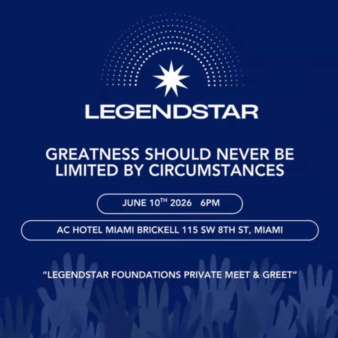 Legend Star Foundation Private Meet & Greet, June 10, 2026, 6 PM, AC Hotel Miami Brickell